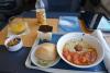 Jídlo v třídě First vlaku AcelaExpress, Philadelphia - New York, foto: Juraj Kováč
