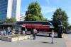 Nový autobus před Národní technickou knihovnou v Praze, foto: Petr Chvátal - Trainman