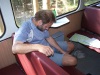 Pavel byl první, kdo ve vlaku usnul