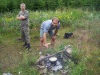 Obědvání v Moldavě v Krušných horách