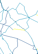 Mapa linii 400