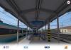 2. nástupiště se vstupem do nového jižního podchodu včetně nových výtahů, čtyři dopravní koleje mezi 1. a 2. nástupištěm, vizualizační foto: CTECH s.r.o.