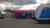 InnoTrans 2014: Škoda 7Ev, Stadler FLIRT 3, Frecciarossa 1000 a DB Twindexx hezky za sebou, foto: Juraj Kováč