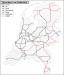 schématická mapa nizozemské železniční sítě s vyznačením dopravců, foto: Dennistw