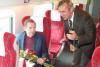 Václav Havel s přednostou UŽST Ostrava hl. n. Josefem Juřeníkem, zdroj: ČD