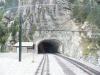 Dvoukolejný výjezd z tunelu Roc del Duí, foto: Tomáš Kraus