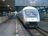 Řídící vůz vlaku IC Německých drah (lokomotiva je na konci vlaku) před odjezdem směr Drážďany, foto: Byll