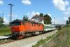 Osobní vlak tažený lokomotivou řady 749 v Trocnově, foto: Michal Šimek