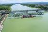 Stavební práce na mostě přes Dunaj v rakouském Tullnu., foto: Fotocredit: ÖBB / ARGE Donaubrücke Tulln / www.aufsichten.com